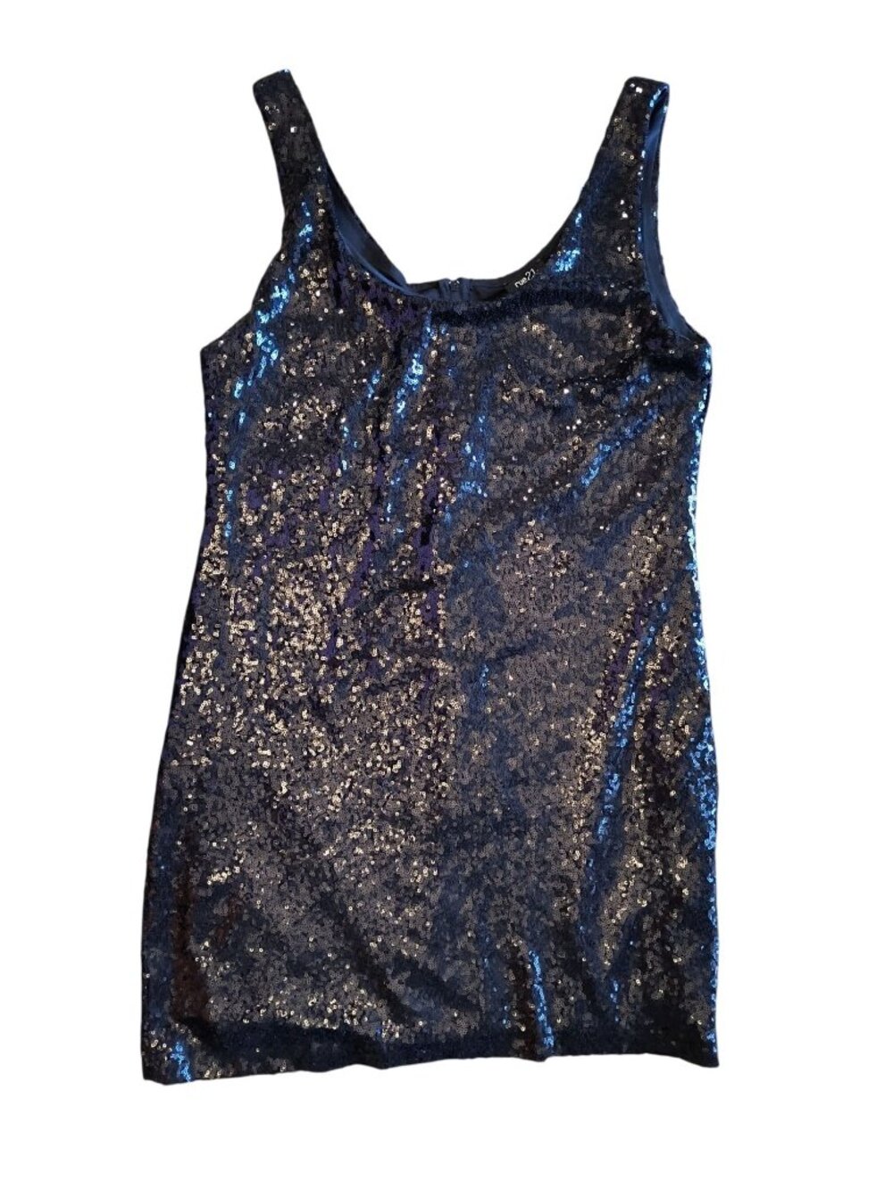 Rue21 Black Sequin Mini Dress With Back Zipper Closure XL